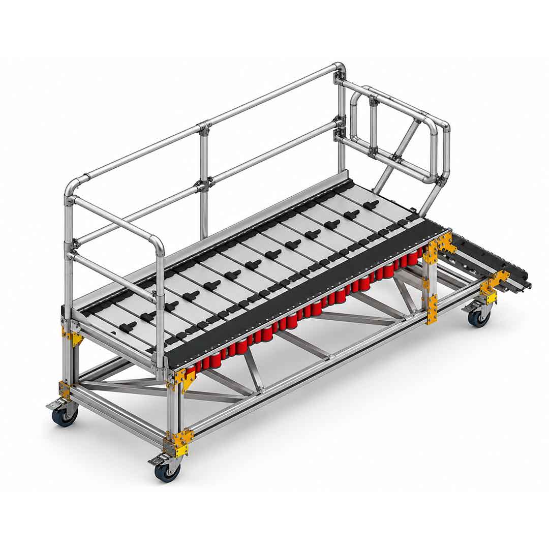 Semmco Side Door Rail Access Platform H1.0m – front view
