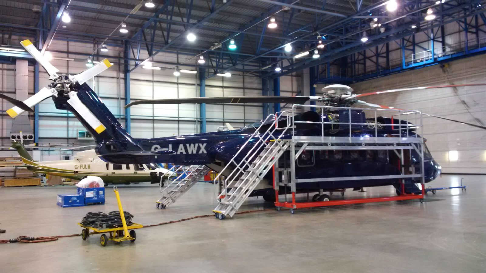 Helicopter S92 Variable Height Access Platform H1.9-2.7m x L6m x W1m RH
