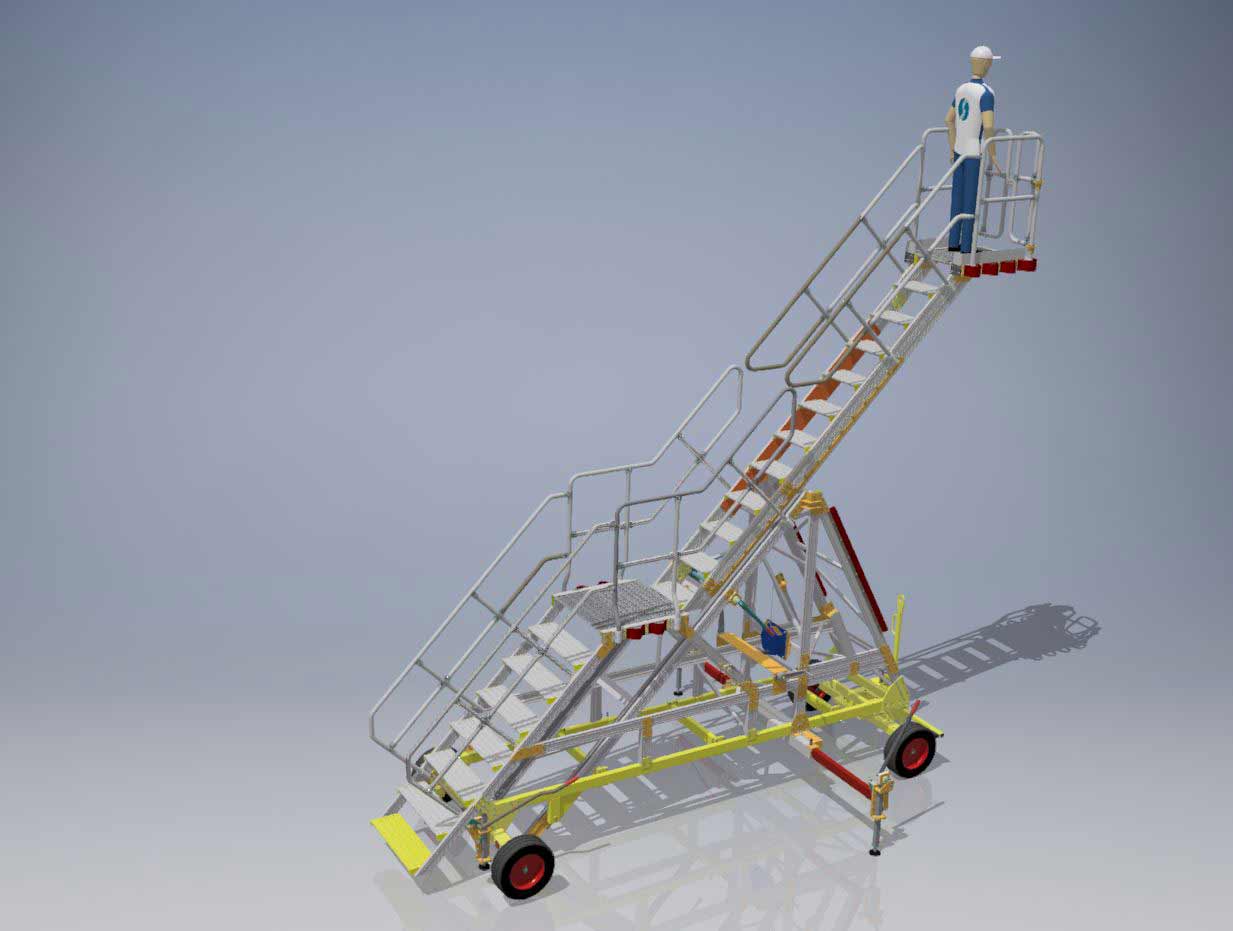 H3.0–4.75m - Towable chassis – Collapsible