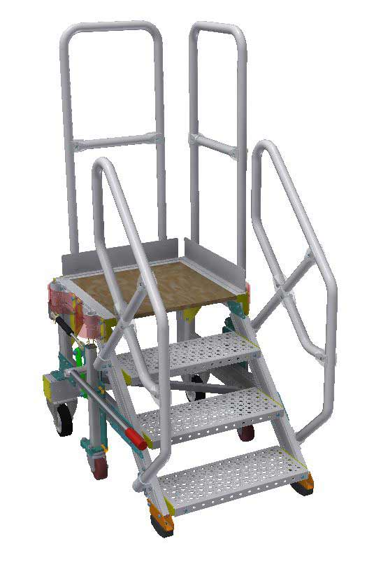 Engine Build/Strip Fixed Height Platform/Hop Up H0.76m x L0.6m x W0.6m