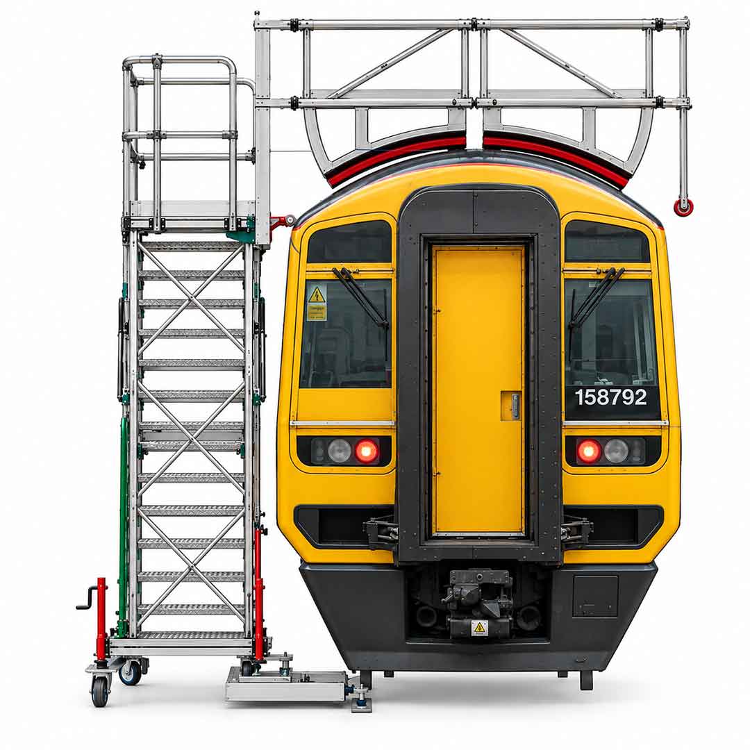 Semmco Roof Rail Access Maintenance Platform H3.3m – front view