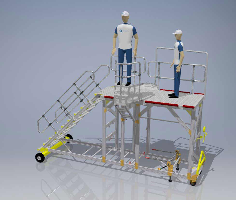 B777 Undercarriage Access Platform Hangar