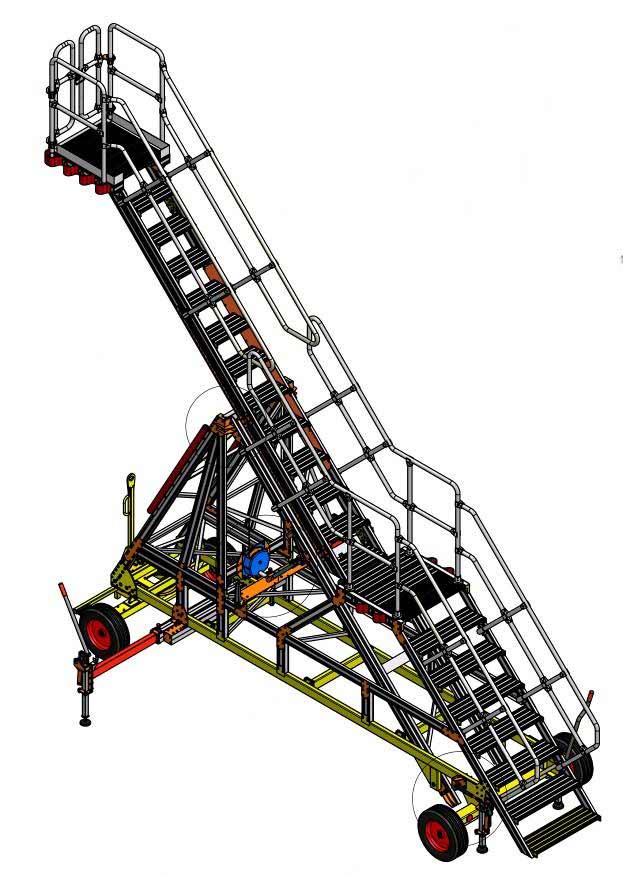 Variable height - H3.25–5.0m - Towable chassis – Collapsible