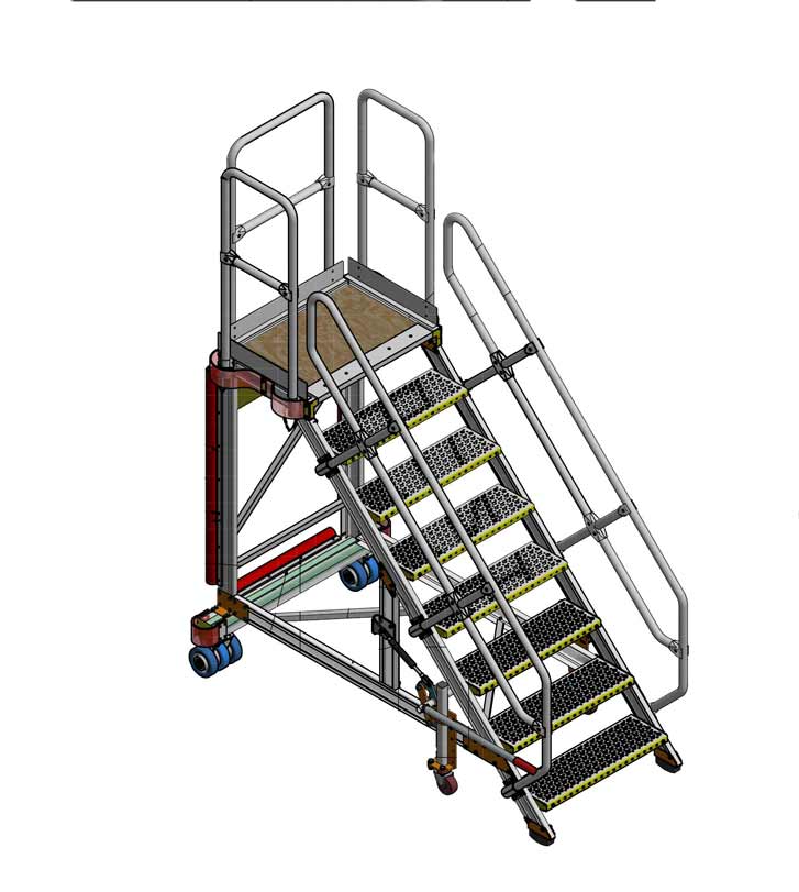 Engine Build/Strip Fixed Height Platform/Hop Up H1.75m x L0.6m x W0.8m
