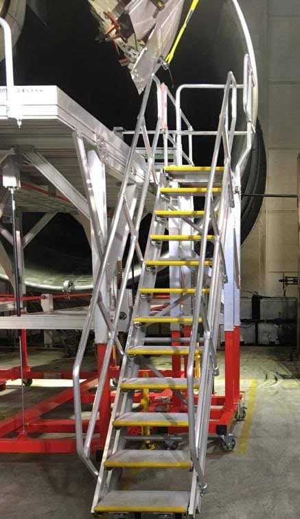 Engine Under Core Variable Height Access Platform L5.3m x W4.0m x H2.0-3.0m