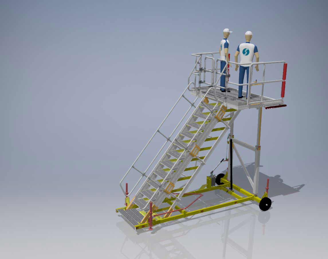 PAX Variable Height Access Platform Hangar H1.9-3.25m x W2.2m x L1.5m 