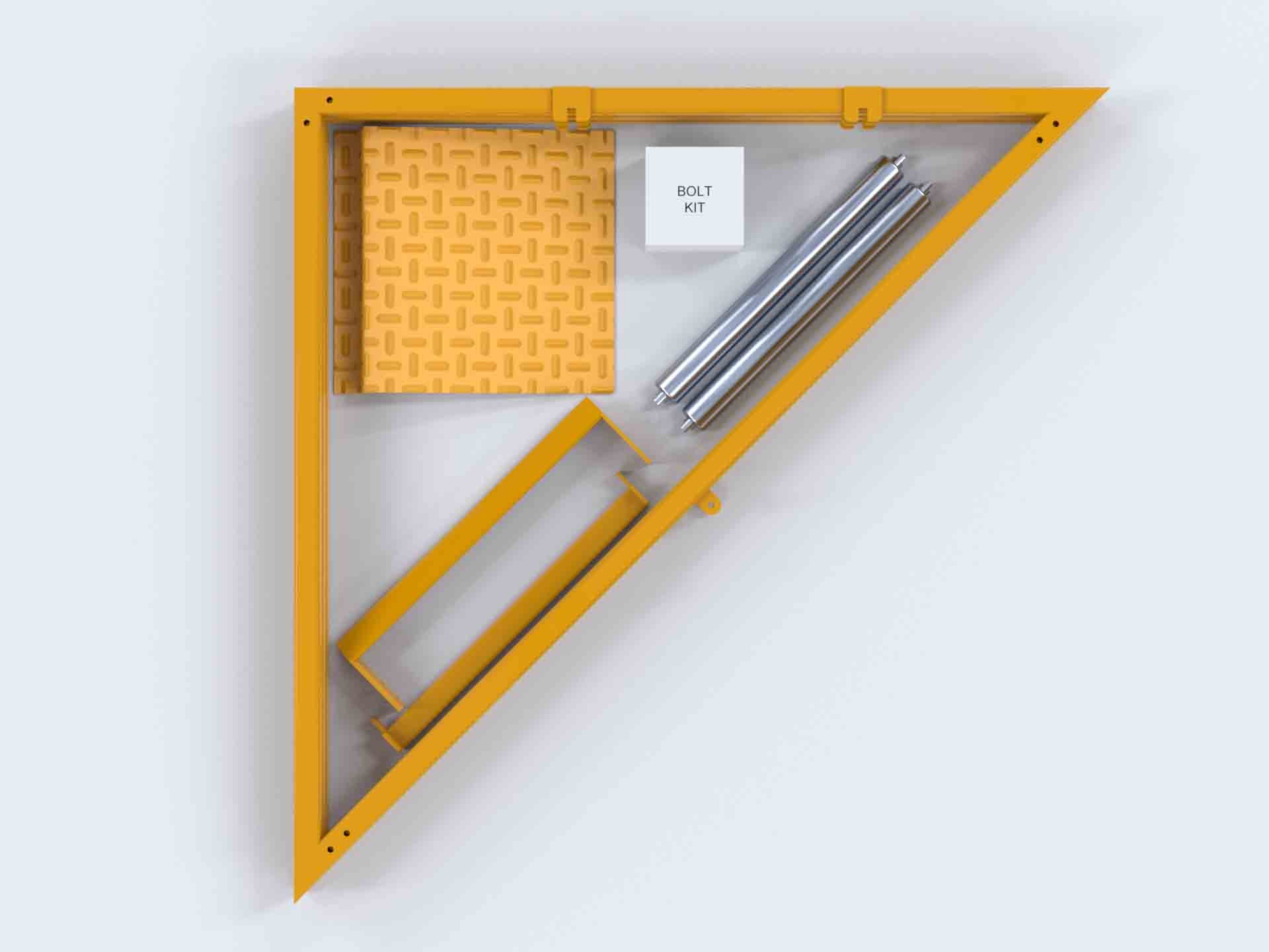 SELF-ASSEMBLY WHEEL STORAGE STAND, 2-BAY, FOR WHEELS LESS THAN 720MM WIDE