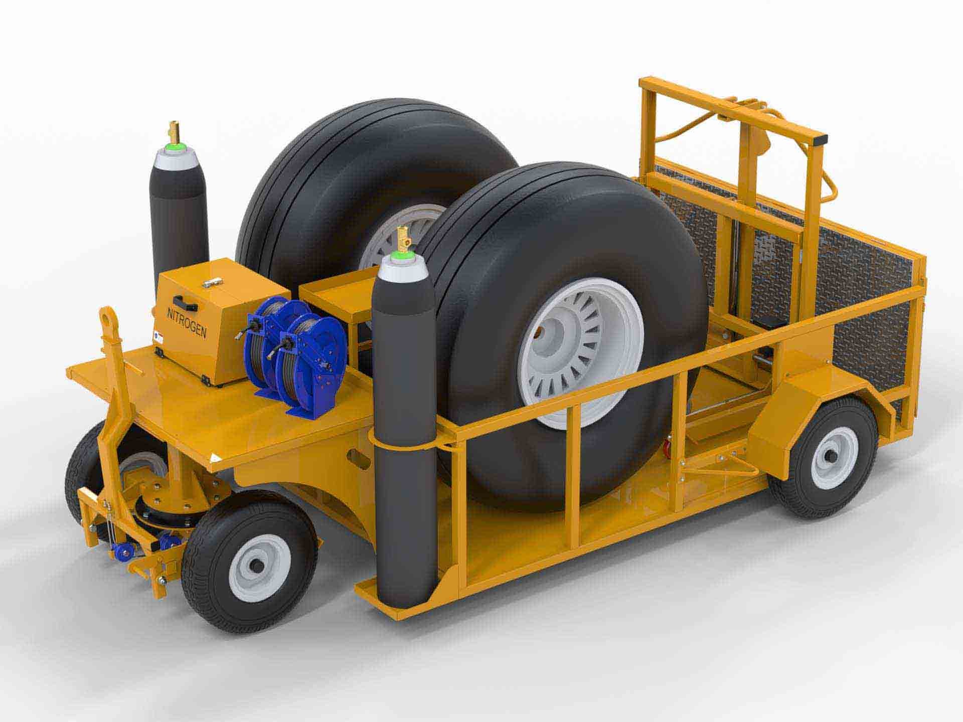 Wheel & Brake Change Trailer - Open Top with N2 HP + LP