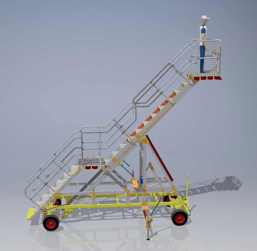 H3.0–4.75m - Towable chassis – Collapsible