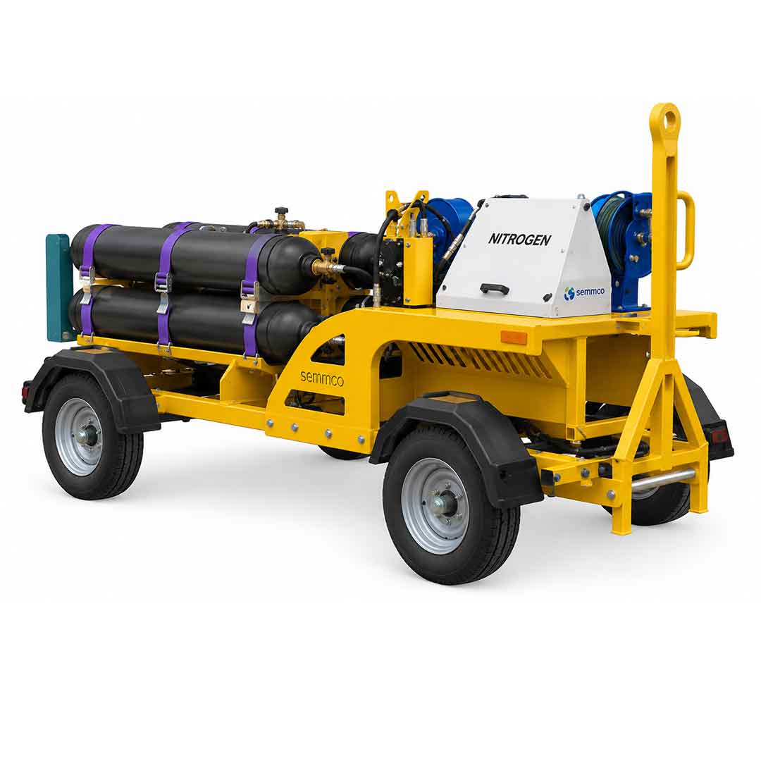 Nitrogen Cart  - Demountable - 4 Cylinder - HP+ LP - inc. Retractable Hose Reels